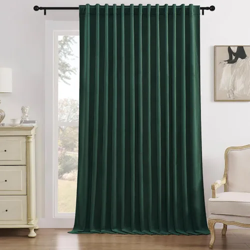 Miniatura 24 de Timeper Cortinas opacas de terciopelo negro de 42 pulgadas de ancho x 84 pulgadas de largo, cortinas opacas para dormitorio, sala de estar, cortinas