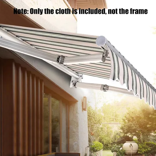 Miniatura 2 de DAZULI Toldo de repuesto para patio, tela de poliéster impermeable, con protección UV, cubierta superior retráctil para ventana, puerta, cubierta