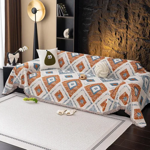 Miniatura 55 de ROOMLIFE Funda de sofá con estampado de leopardo para sofá de 3 plazas, lavable, protector de muebles para perros, funda de sofá suave