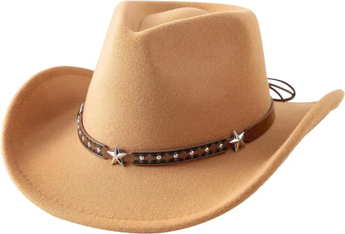 Miniatura 12 de Jastore Sombrero de vaquero para bebés y niños pequeños Sombrero de vaquera para bebés pequeños Sombrero de vaquero infantil Sombrero de vaquero