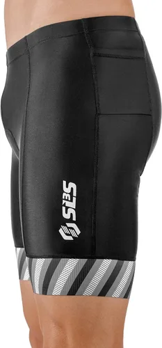 Miniatura 4 de SLS3 Pantalones cortos de triatlón para hombre – Tri Shorts para hombre – 2 bolsillos FRT – Diseñado por atletas para carreras