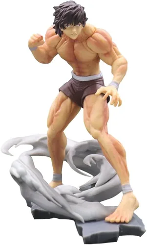 Miniatura 10 de QAHEART Figura de anime Hanma Yujiro modelo de estatua, 8.7 in, postura de lucha, figura de acción de Jack Hanma, decoración de escritorio, regalos