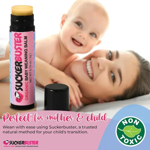 Miniatura 7 de SUCKERBUSTER - Bálsamo de destete para lactancia materna para bebés, 10 onzas, crema orgánica para pezones en barra de bálsamo - esenciales