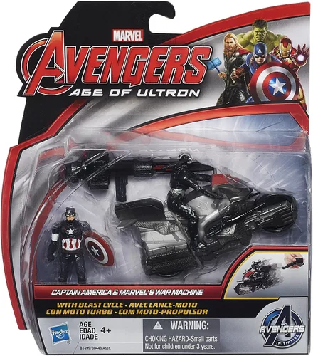 Miniatura 2 de Marvel Avengers Age of Ultron Captain America y Marvel's War Machine Figuras de 2.5 pulgadas con ciclo de explosión