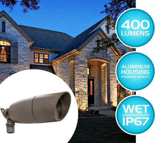 Miniatura 5 de Westgate Foco LED de paisaje impermeable, iluminación direccional ajustable para patio, terraza, jardín, camino, área de piscina, todos