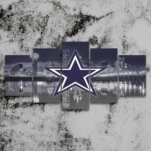 Miniatura 3 de Póster de fútbol americano de los Dallas City Cowboys, diseño deportivo, lienzo para pared, diseño artístico, decoración del hogar, marco grande
