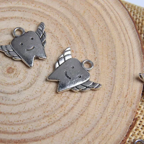 Miniatura 5 de Acxico 50 dijes de hadas tibetanos de plata para niños, 0.709 in, Plata