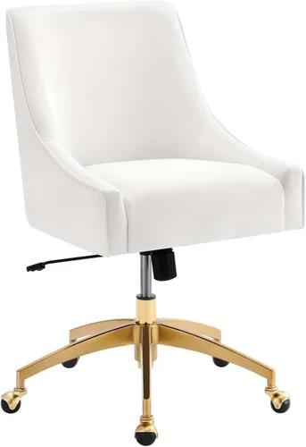 Miniatura 11 de Modway Discern Performance - Silla de oficina giratoria de terciopelo en color azul claro