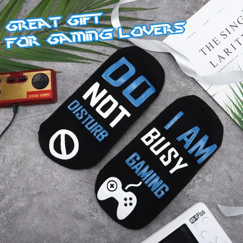 Miniatura 7 de QAPIZM Do Not Disturb I'M Gaming Socks, Teen Boys Gift Teenage Stocking Stuffers Gamer Sock for Men, Father, Dad, Grandson