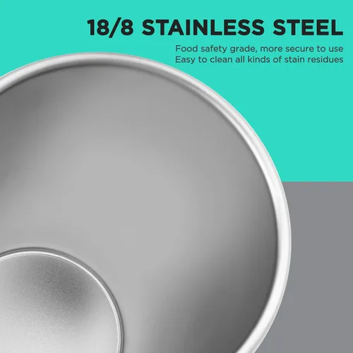 Miniatura 4 de HAUSHOF Taza de pinta, tazas de acero inoxidable de 14 onzas, tazas de metal apilables, tazas de pinta de cerveza apilables para el hogar, fiesta