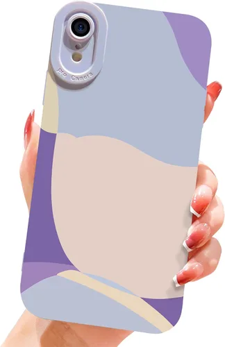 Miniatura 12 de Funda compatible con iPhone XR de 6.1 pulgadas, bonita funda protectora de lente de cámara completa, delgada, suave, a prueba de golpes, para Blanco