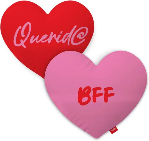 Miniatura 20 de Ay Papi - Funda de almohada de poliéster con forma de corazón de 15 x 15 pulgadas (relleno/relleno no incluido), diseño de corazón latino con tema