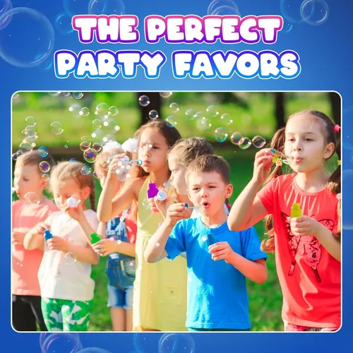 Miniatura 4 de Mini burbujas de neón para fiestas para niños, (paquete de 12) varitas y botellas a granel para soplar burbujas, recuerdos de fiesta de cumpleaños