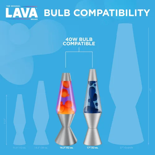 Miniatura 3 de Foco de recambio para lámparas de lava, 2 unidades, 5032-6, 40watts, 120 volts