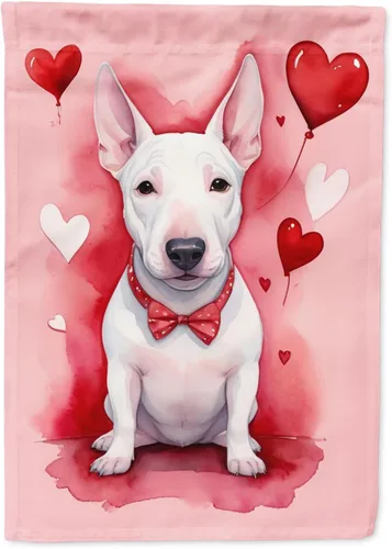 Miniatura 20 de Caroline's Treasures DAC5292CHF - Bandera de Border Collie My Valentine House para porche, grande, con manga para porche, para colgar en la pared