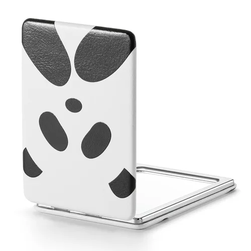 Miniatura 33 de Omiro - Espejo compacto, cuero PU clásico. Ampliación 1x/3x, ultra portátil para el bolsillo, ideal para bolsos y viajes (negro)