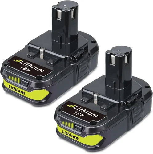 VINIDA Paquete de 2 baterías de iones de litio de 18 V 3.6 Ah de repuesto para batería Ryobi de 18 V P102 compatible con batería Ryobi de 18 V P103