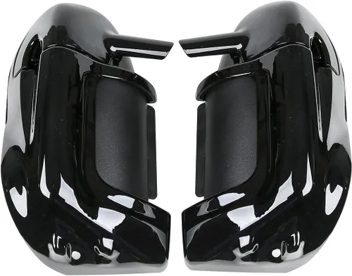Miniatura 2 de Kit inferior de carenado ventilado negro vívido con altavoces y rejillas de 6.5 pulgadas para Harley Touring Road King Electra Street Glide