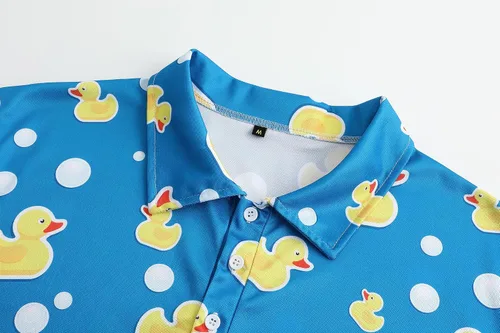 Miniatura 63 de Camisas de golf para hombre, Dry Fit, camisa de golf de manga corta, divertidas camisas polo de golf