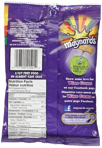 Miniatura 4 de Maynards Caramelos de goma de vino, 6.00 oz/6 onzas, importados de Canadá
