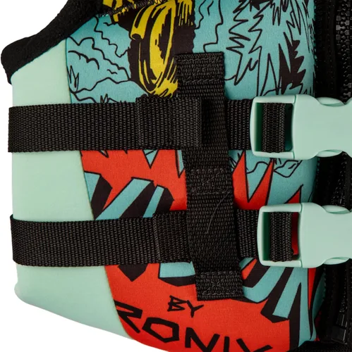 Miniatura 5 de Ronix Vision - Chaleco salvavidas CGA para niño - Azul/Naranja/Amarillo