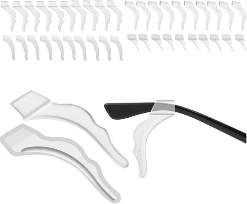 Miniatura 7 de Agarre para Orejas de Gafas con Cámara de Aire - 20 Pares de Sujetadores Antideslizantes para Gafas, Gancho de Silicona para Orejas, Sujetador