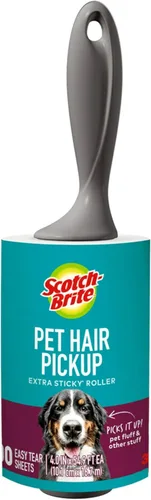 Scotch-Brite Rodillo de Pelusa para Pelo de Mascotas Extra Adhesivo 6 Rodillos 600 Hojas
