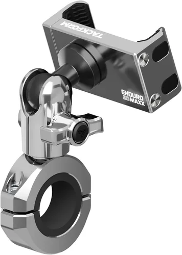 Miniatura 10 de Tackform Soporte de teléfono negro para motocicleta All Metal – 20MAXX Spring Cradle Abrazadera universal BC3 para manillar de 7/8 pulgadas a