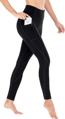Miniatura 3 de Heathyoga - Pantalones deportivos de yoga con bolsillos para mujer, leggings de tiro alto para entrenamiento
