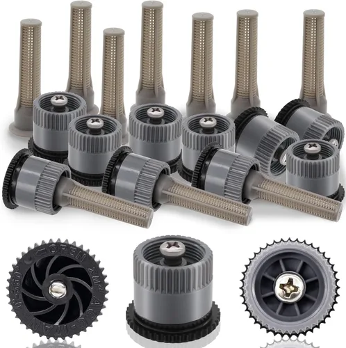 Miniatura 8 de 10 boquillas de arco variable 12AN, cabezales de aspersor emergentes de repuesto giratorios de 360 grados compatibles con Rainbird Hunter para riego