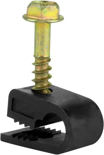 Miniatura 4 de Skywalker Clips flexibles para tornillos de un solo cable (paquete de 100 unidades, color negro)