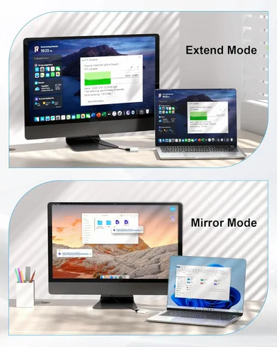 Miniatura 4 de AIRSKY Adaptador USB C a HDMI, adaptador USBC a HDMI para iPhone 16, carga rápida de 100W y 4K@60Hz, compatible con iPhone 16/15, MacBook Pro, iPad