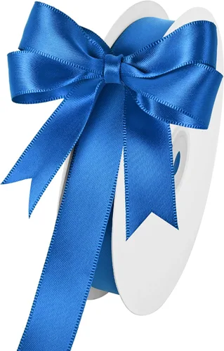 Miniatura 189 de Cinta de satén blanca antigua de doble cara de 1-1/2 pulgadas x 50 yardas, cinta de poliéster para envolver regalos, día de San Valentín, bodas