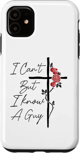 Miniatura 8 de I Can't But I Know A Guy Jesus Cross Flowers Case for iPhone 17