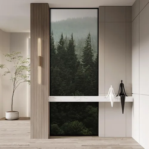 Miniatura 240 de SIGNFORD - Papel tapiz de diseño de bosque, removible para dormitorio o sala de estar, 100 x 144 pulgadas Bosque1-1911-m17