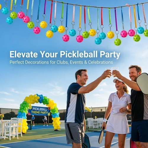 Miniatura 9 de Juego de llaveros de pickleball 8/16/24/48 - Regalos únicos divertidos para mujeres, hombres y amantes - Accesorios de equipo a granel