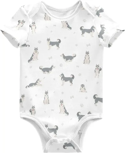 Miniatura 20 de vvfelixl Trajes de bebé lindos conjuntos de cachorros de manga corta de algodón ropa de bebé para niños niñas 0-24 meses