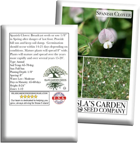 Miniatura 6 de Semillas de flores de pie de pájaro americano "Spanish Clover" para plantar, más de 1000 semillas por paquete, semillas de jardín de Isla