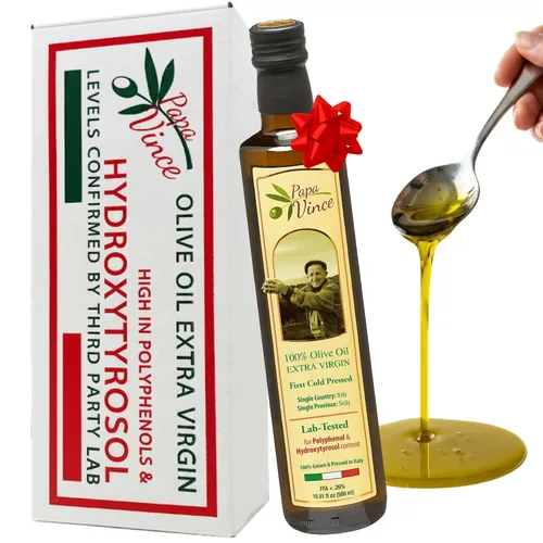 Miniatura 9 de Papa Vince Aceite de oliva hidroxitirosol virgen extra - hidroxitirosol probado en laboratorio, rico en polifenoles, primer prensado en frío