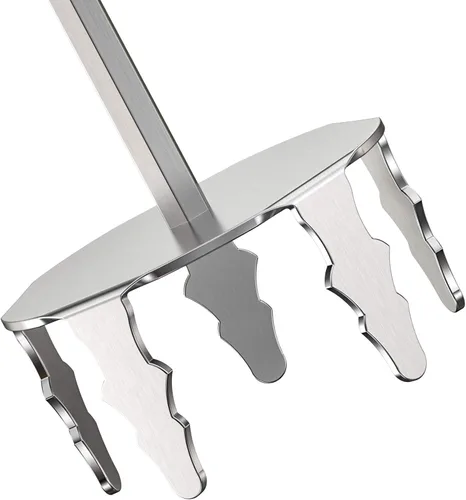 Miniatura 5 de Onlyfire - Extractor de cerdo de 3 pulgadas, triturador de carne de acero inoxidable ultraafilado mejorado utilizado con taladro manual estándar