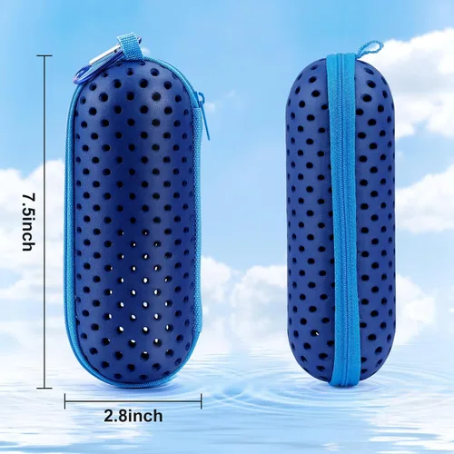 Miniatura 6 de Estuche para Gafas de Natación para Gafas de Natación, Fundas Protectoras para Gafas con Clip, Gafas de Sol, Gafas, Deportes Azul oscuro