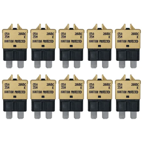 Miniatura 12 de Fusible de disyuntor ATC/ATO de reinicio manual de 7.5 amperios para automóvil, barco, automóvil, camión, RV, audio, protección de batería Perfil