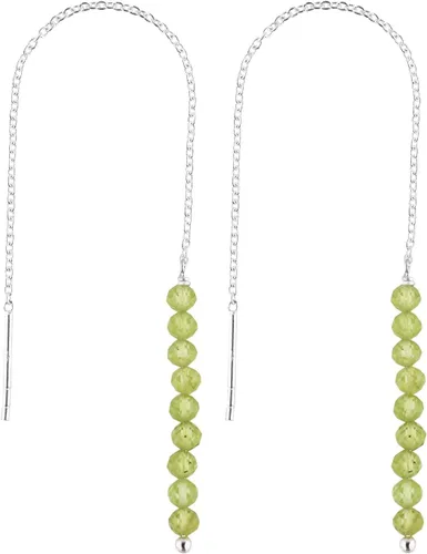 Miniatura 10 de Aretes delicados de piedra auténtica, piedras preciosas tanzanita, joyería minimalista, aretes colgantes, chapados en plata, piedras natales