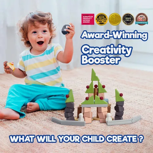 Miniatura 3 de Taksa Toys Juguetes de aprendizaje únicos inspirados en la naturaleza, recursos preescolares para habilidades motoras finas, bloques de construcción