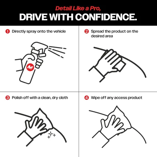 Miniatura 8 de Malco Showroom Shine - Cera para autos en aerosol – Mejor cera para autos en aerosol para acabado profesional/Fácil de usar, detalle