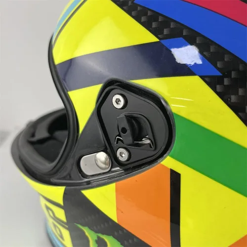 Miniatura 5 de Kit de pivote de casco, base de visera, accesorios de casco para AGV PISTA GPR, PISTA GPRR, CORSA-R piezas de repuesto (base negra)