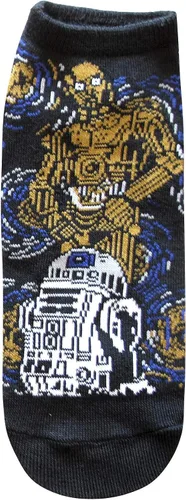 Miniatura 5 de STAR WARS Starry Night Vader Fett Yoda JuniorsWomens 5 Pack Ankle Socks Size 4-10