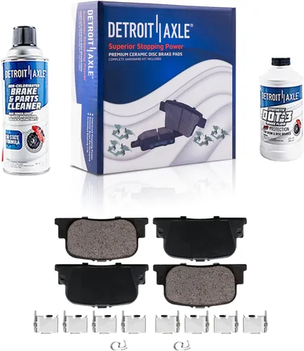 Miniatura 145 de Detroit Axle - Pastillas de Freno para Nissan Altima Sentra 350Z Juke INFINITI G35, Pastillas de Freno Cerámica Delanteras y Traseras Reemplazo