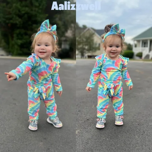 Miniatura 175 de Aalizzwell Conjunto de mameluco acanalado para bebé recién nacido prematuro para otoño e invierno