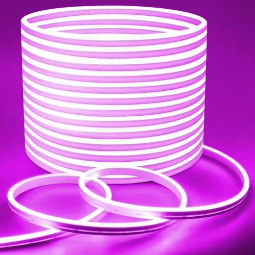 Miniatura 20 de Lamomo Tira de luces LED de neón de 32.8 pies, tira de luces LED de color blanco neutro de 1.96 pulgadas/corte, 4500 K, impermeable, flexible